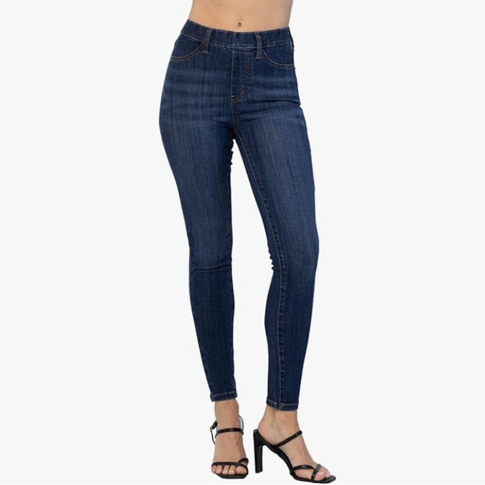 Judy Blue High Waist Patch Pocket Pull-On Skinny Jeans - Picture 1 of 4